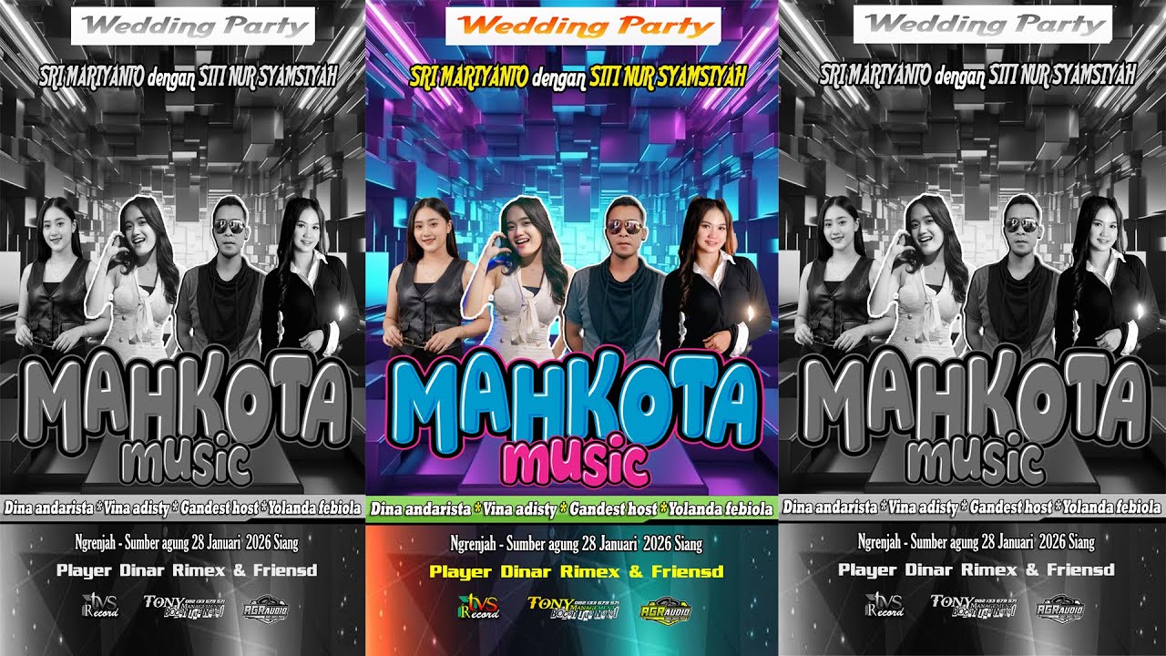 Live Streaming MAHKOTA music - Pernikahan Siti Nur Syamsiyah dengan  Sri Maryanto - 28 januari 2026