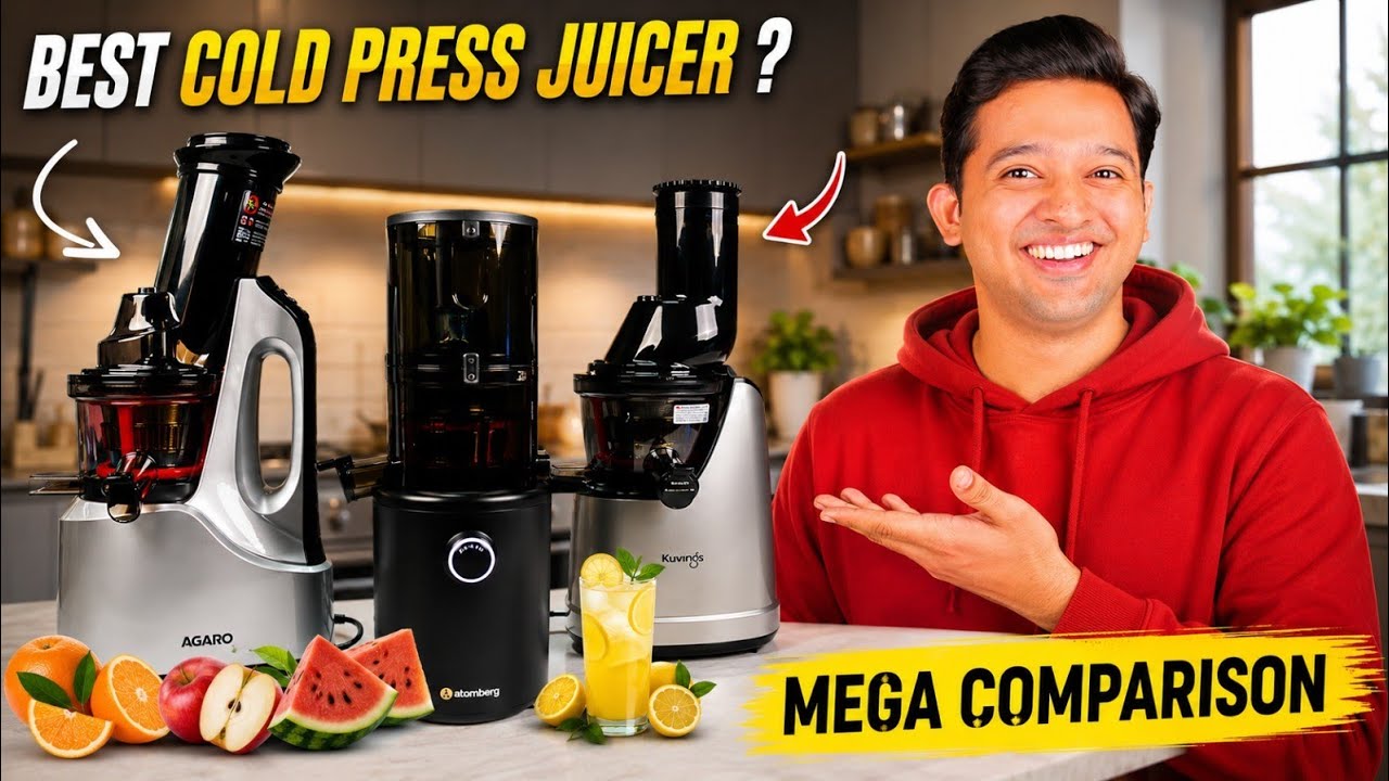 Atomberg Althea Vs Agaro Imperial Vs Kuvings B1700⚡Best Cold Press Juicer In India ? 🔥