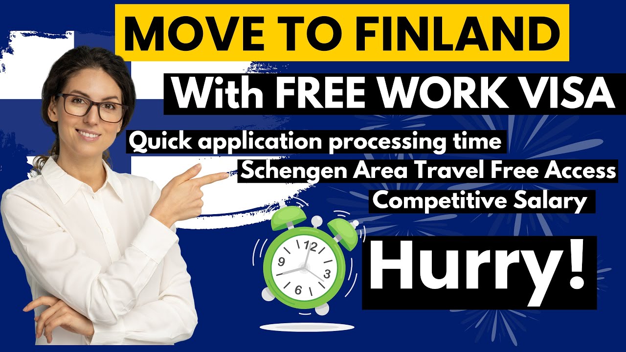 MOVE TO FINLAND | FREE WORK VISA | FINLAND  RESIDENCY PERMIT 2024 | SCHENGEN AREA TRAVEL FREE ACCESS