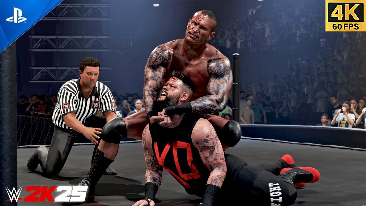 WWE 2K25 - Randy Orton vs Kevin Owens - Underground Match | 4K PS5
