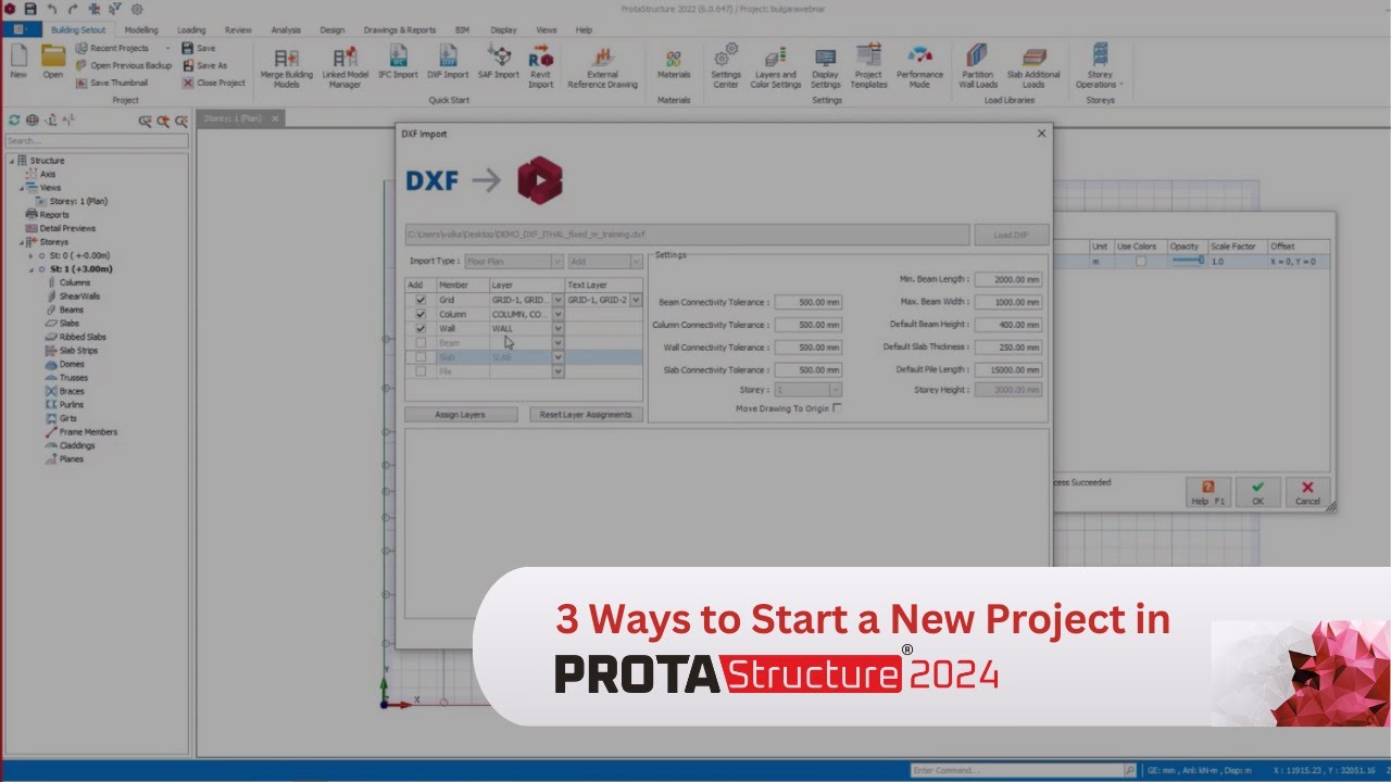 3 Ways to Start Structural Modeling with ProtaStructure 2024