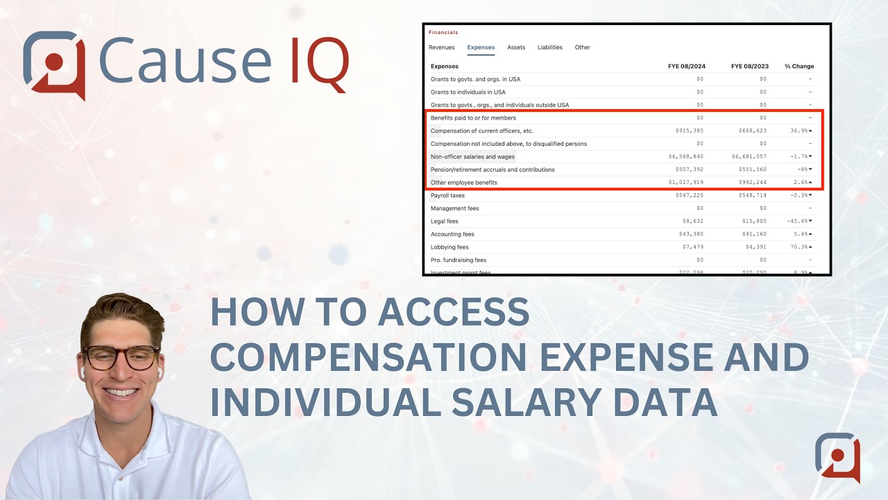 Cause IQ 101: How to access compensation expense and individual salary data