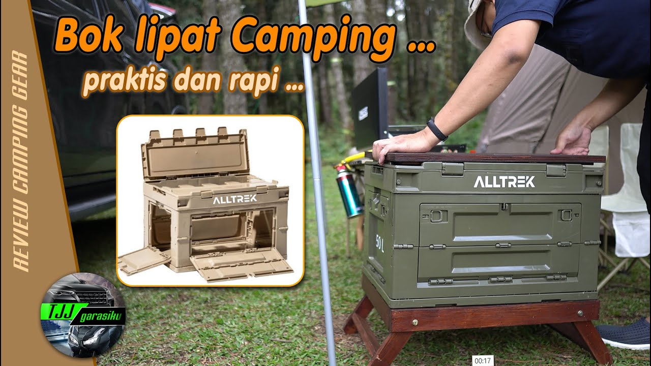 Review Bok lipat camping praktis dan muat banyak, ALLTREK Folding Storage 50L
