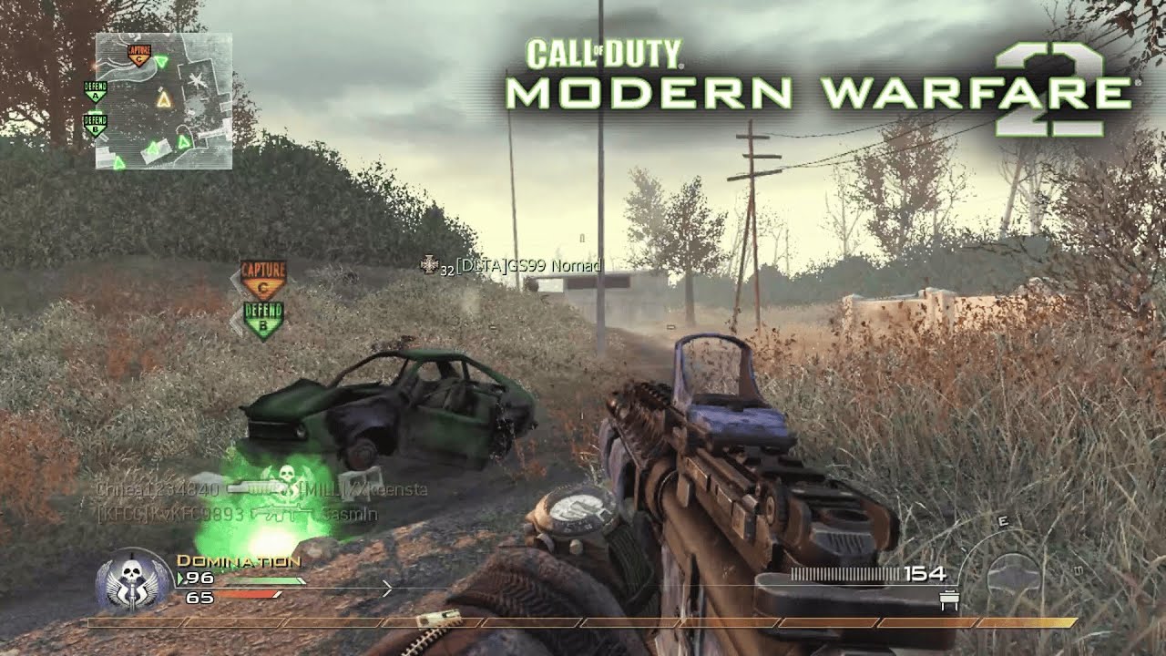 Call of Duty: Modern Warfare 2 | M4A1 On Wasteland - Gameplay (2009) - Domination - No Commentary