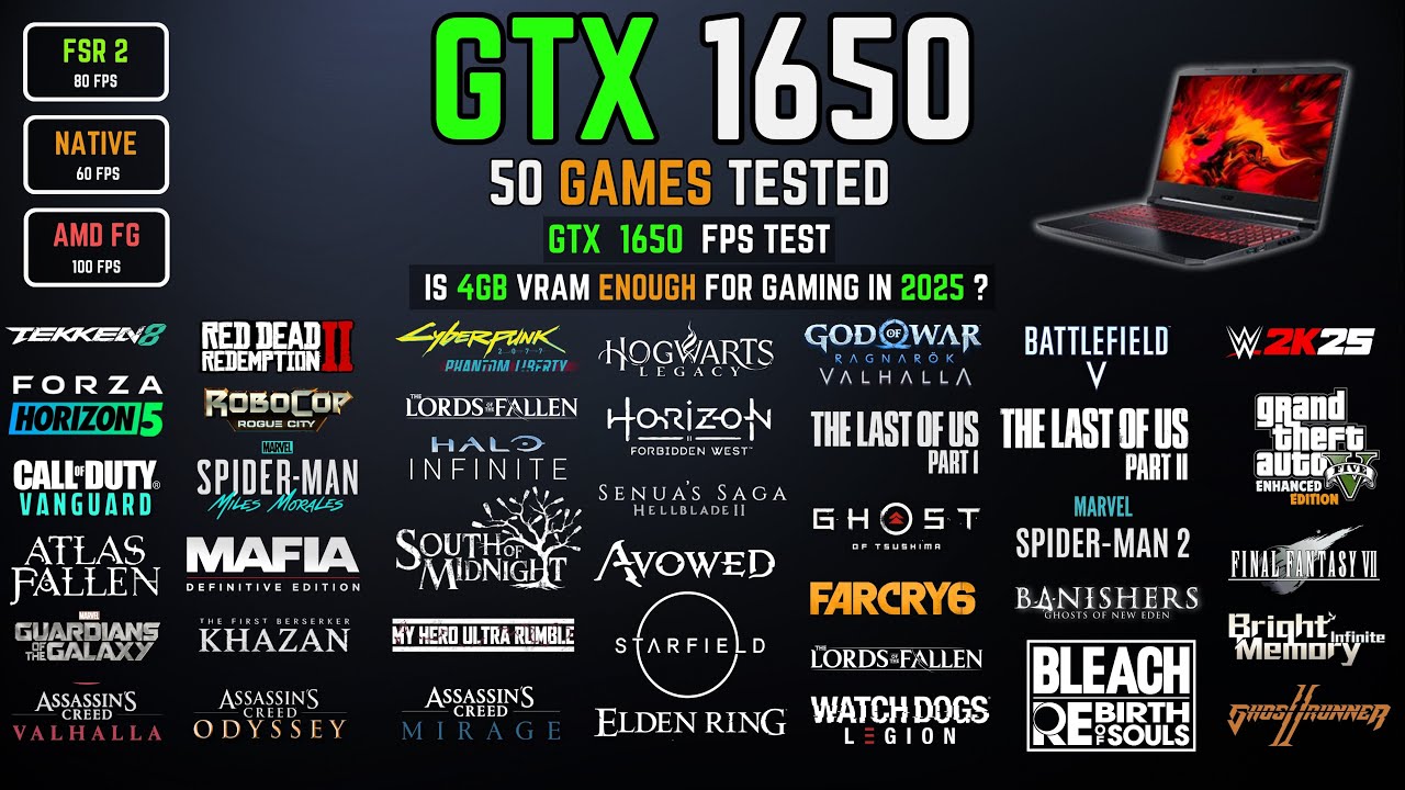 I Tested a GTX 1650 Laptop with 50 Games for 30 DAYS Straight—The Results Shocked Me!