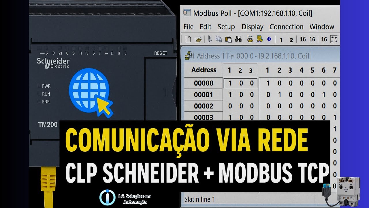 Como Configurar Modbus TCP no CLP Schneider TM200 + Machine Expert Basic