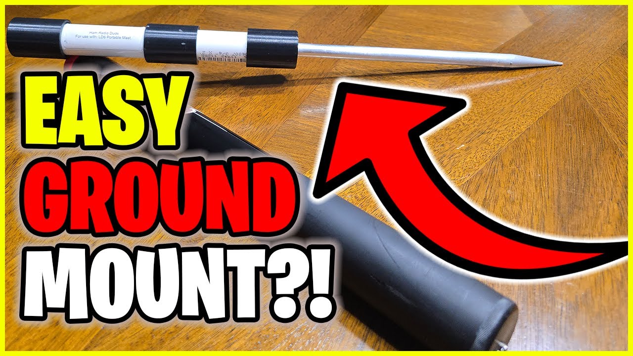 EASY DIY - Antenna Mast You can Put in a backpack!