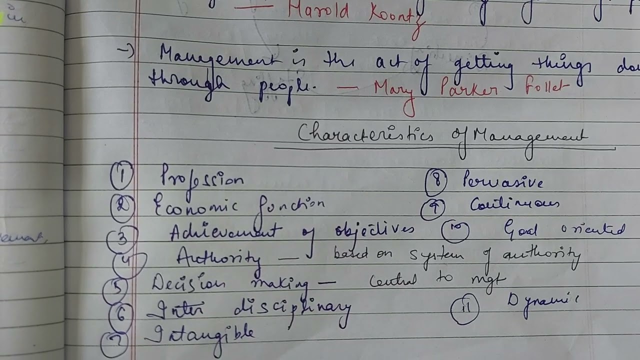 Concept, Characteristics, Significance,Levels of Management| NTA UGC NET|MANAGEMENT PAPER 2|MBA|BBA