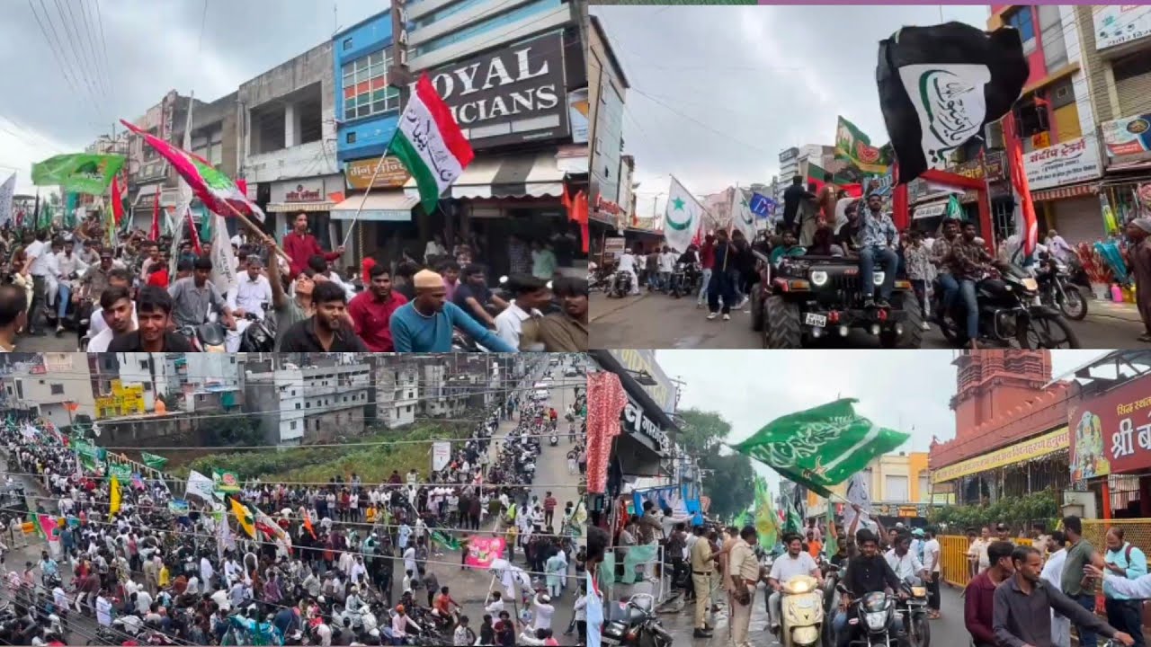 अज़ीमो शान वाहन रैली जश्ने ईद मिलादुन्नबी#eidmiladunnabi #12rabiulawal #mandsour #mp 