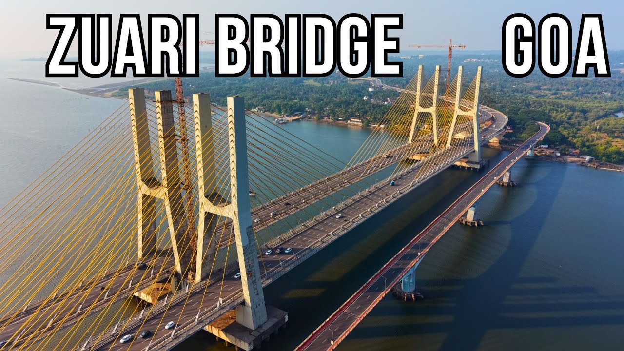 This Bridge Transformed Goa 🇮🇳 | New Zuari Bridge | Cinematic Drone 4K DJI mini 5 pro