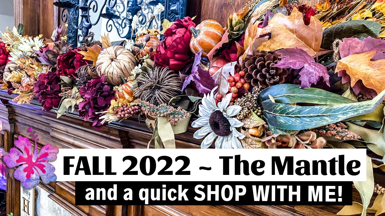 COZY & WARM FALL MANTLE DECOR | and a quick shop and thrift with me!