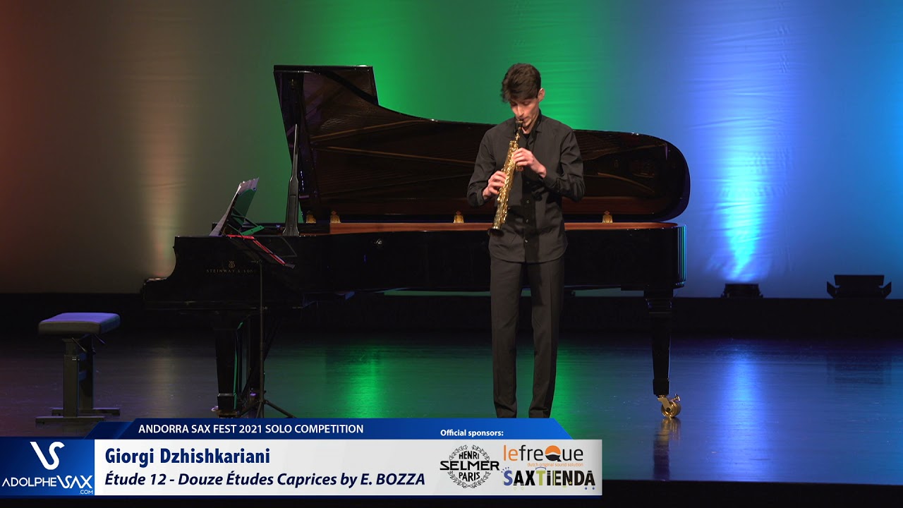 Giorgi Dzhishkariani plays Étude 12   Douze Études Caprices by Eugène BOZZA