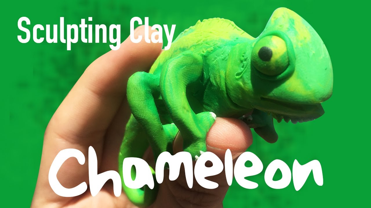 Sculpting a CHAMELEON in modeling clay | Step by Step Process