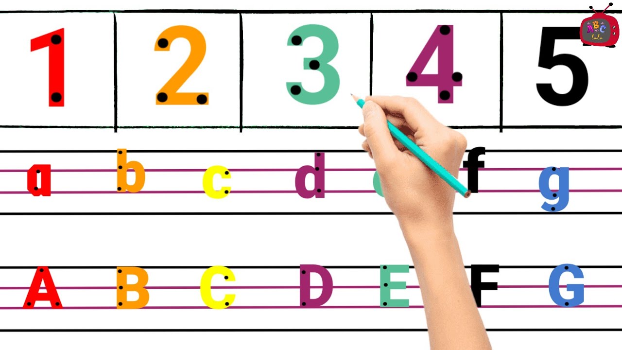 🅰️🔢 A to Z & 1&ndash;30 Writing Practice ✍️ | Lines & Curves ke Sath Easy Learning for Kids | ABC Lulu TV