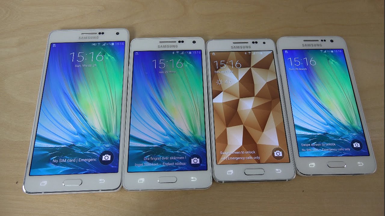 Samsung Galaxy A7 vs. A5 vs. Alpha vs. A3 - Benchmark Speed Test