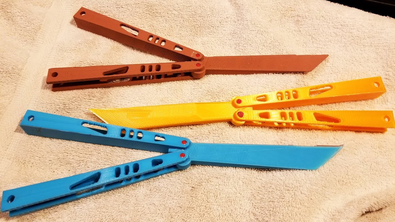 Best 3D Printed Balisong.  3D Printed Butterfly Knife.