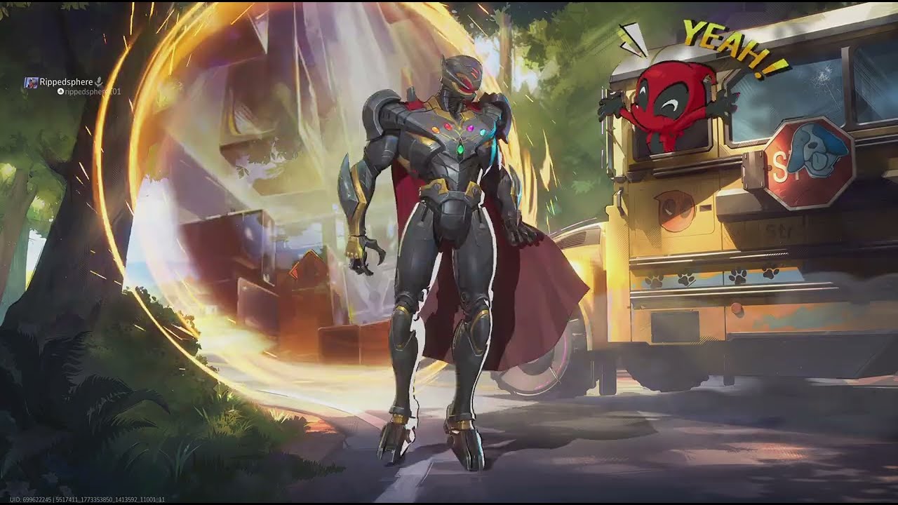 Marvel Rivals infinity ultron putting the power stone to use