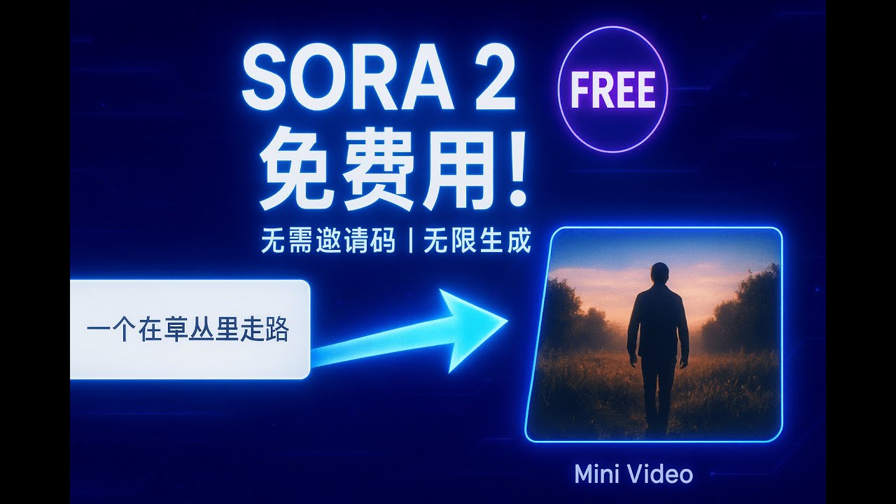 Sora 2 邀请码秒光？别急！发现一个秘密网站，Sora2模型免费无限用，亲测有效！还能白嫖谷歌AI模型！