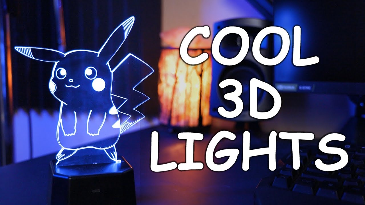 Awesome 3D Illusion Lights for your setup!! | Lamptee 3D Illusion Lamp w/ Bluetooth Speaker