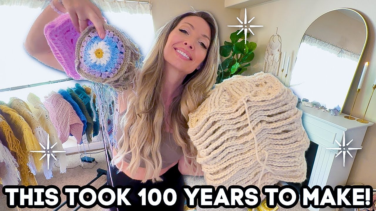 I crocheted for 24hrs ✦ this is what i made ... (24 HOUR CROCHET CHALLENGE)