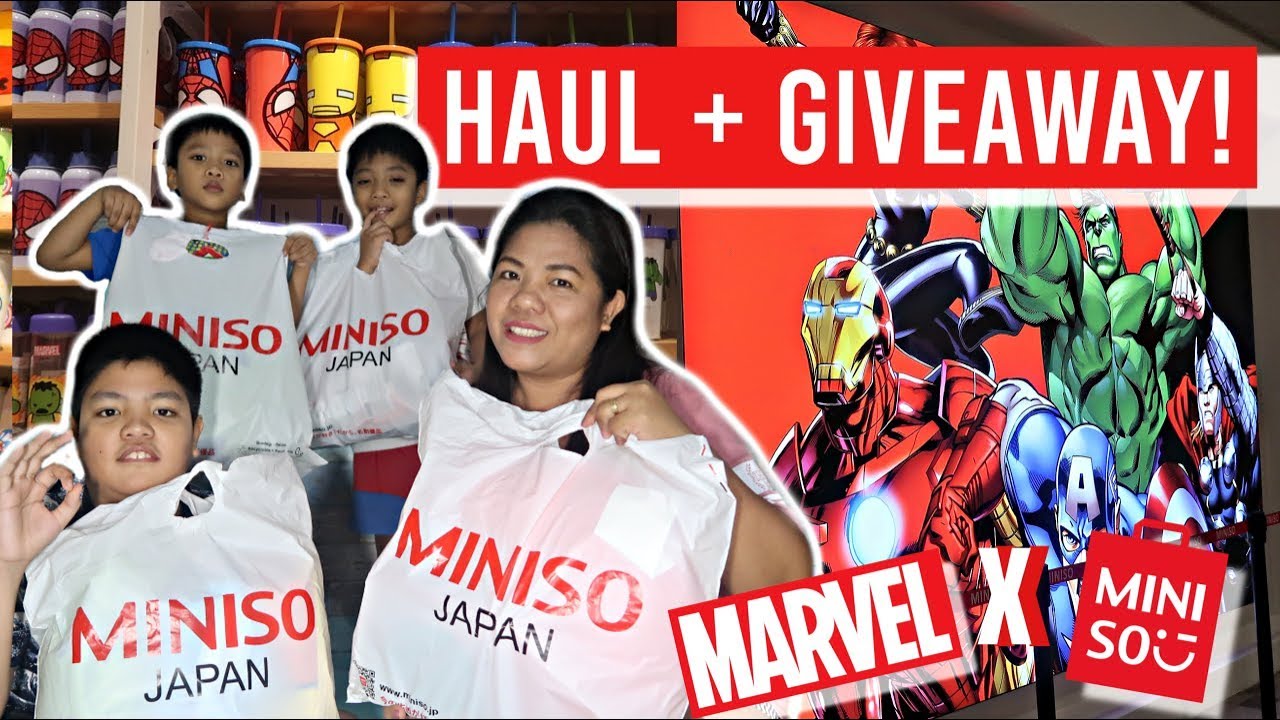 Marvel X Miniso Haul + Giveaway!