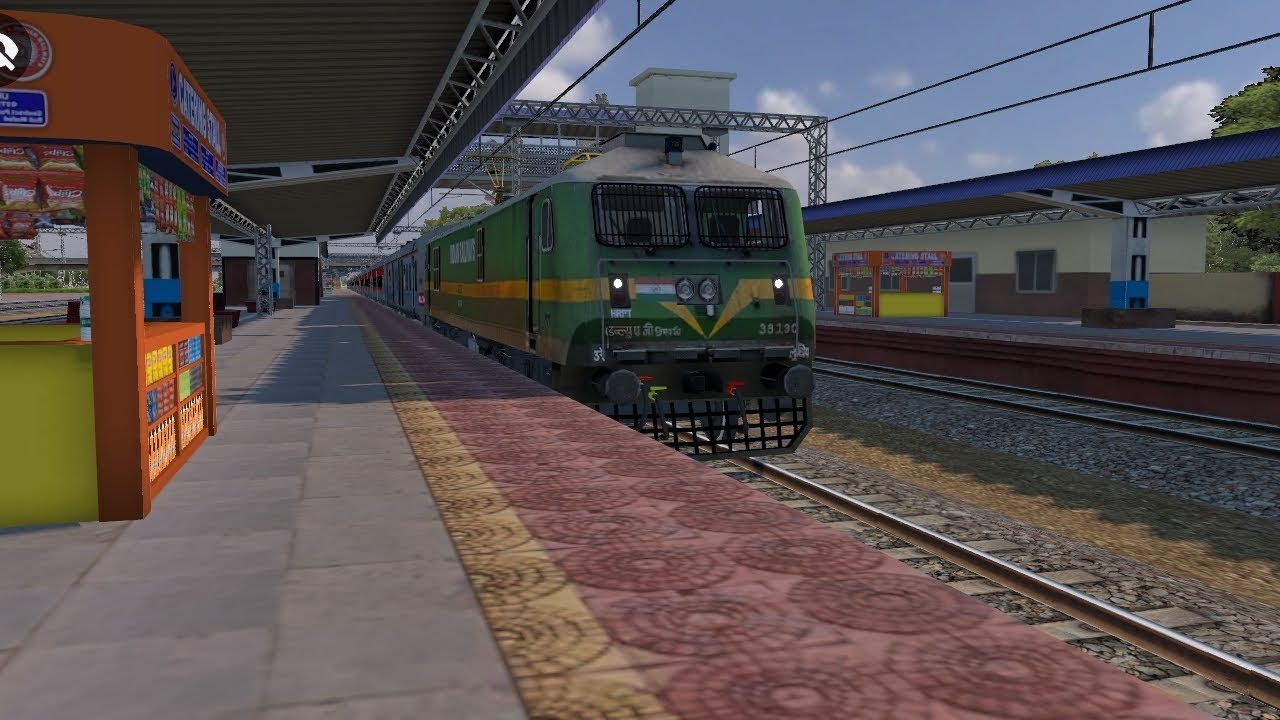 Indian train driving 3d game play  video samalkot to  Visakhapatnam