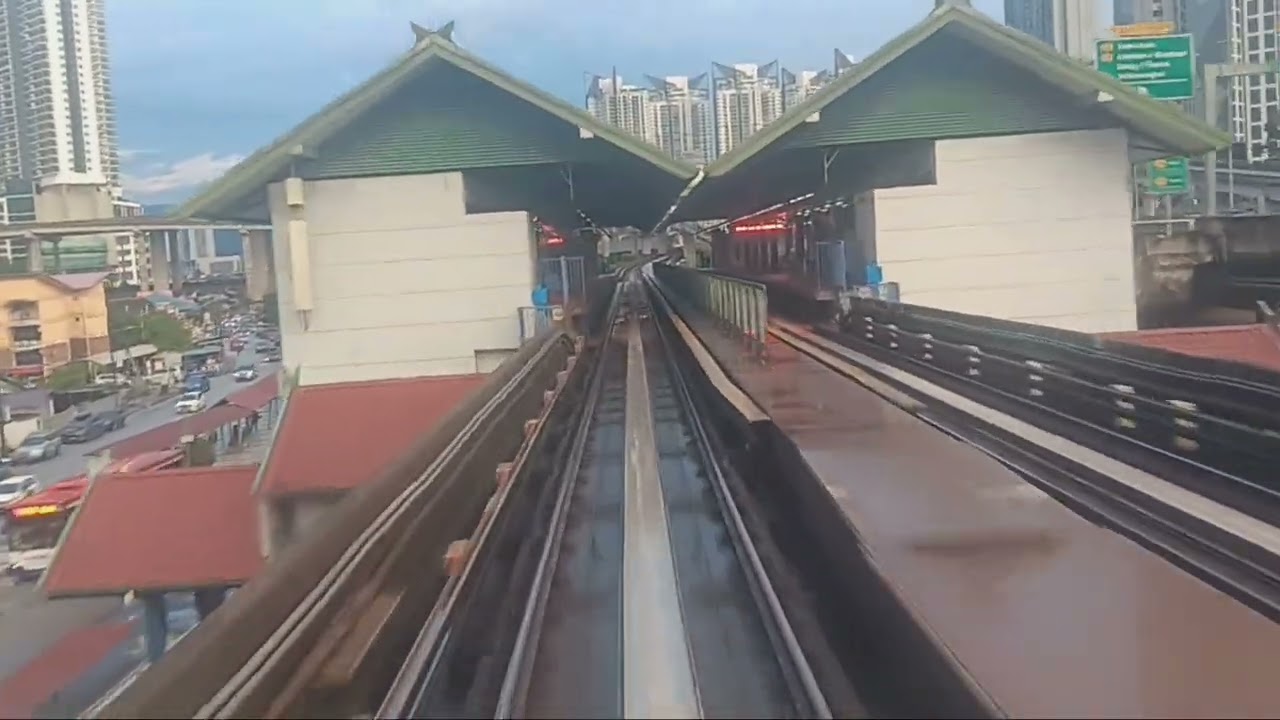LRT Kelana Jaya Line set 47 ride from KLCC to Jelatek (BONUS) Set 17 depart