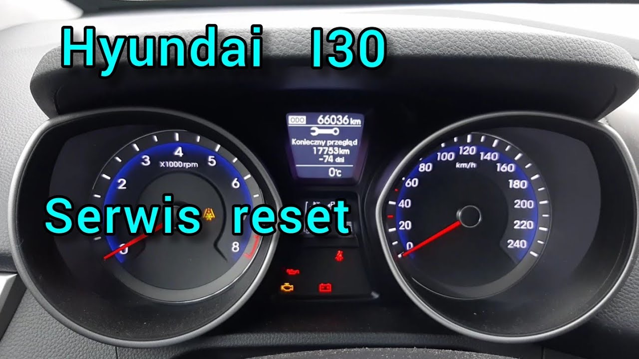Szybki reset inspekcji hyundai i30