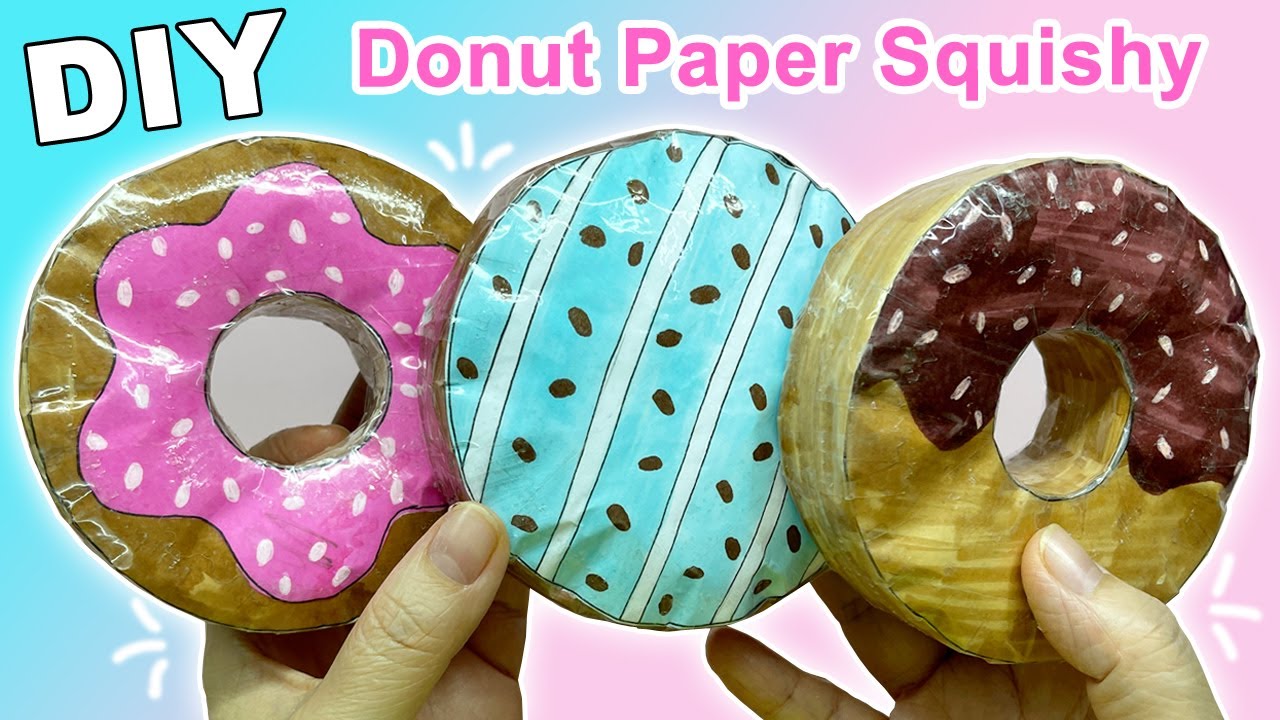 Как сделать Squishy Donut 3D | Бумажный пончик своими руками Squishy | Лиам Канал