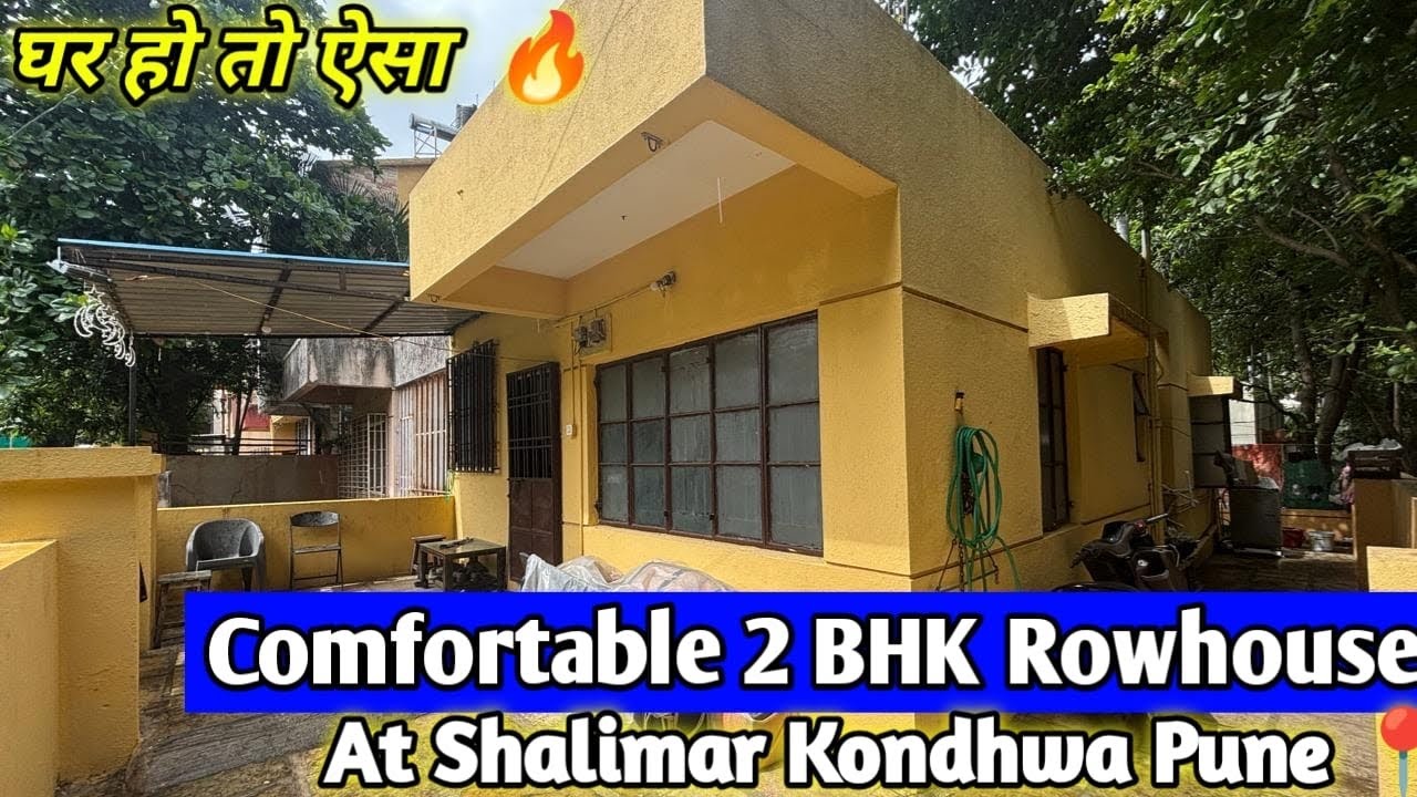 Comfortable 2 BHK Rowhouse | Kondhwa Pune📍|1500 Sqft Plot | Serene Green View |#rowhouse  #kondhwa