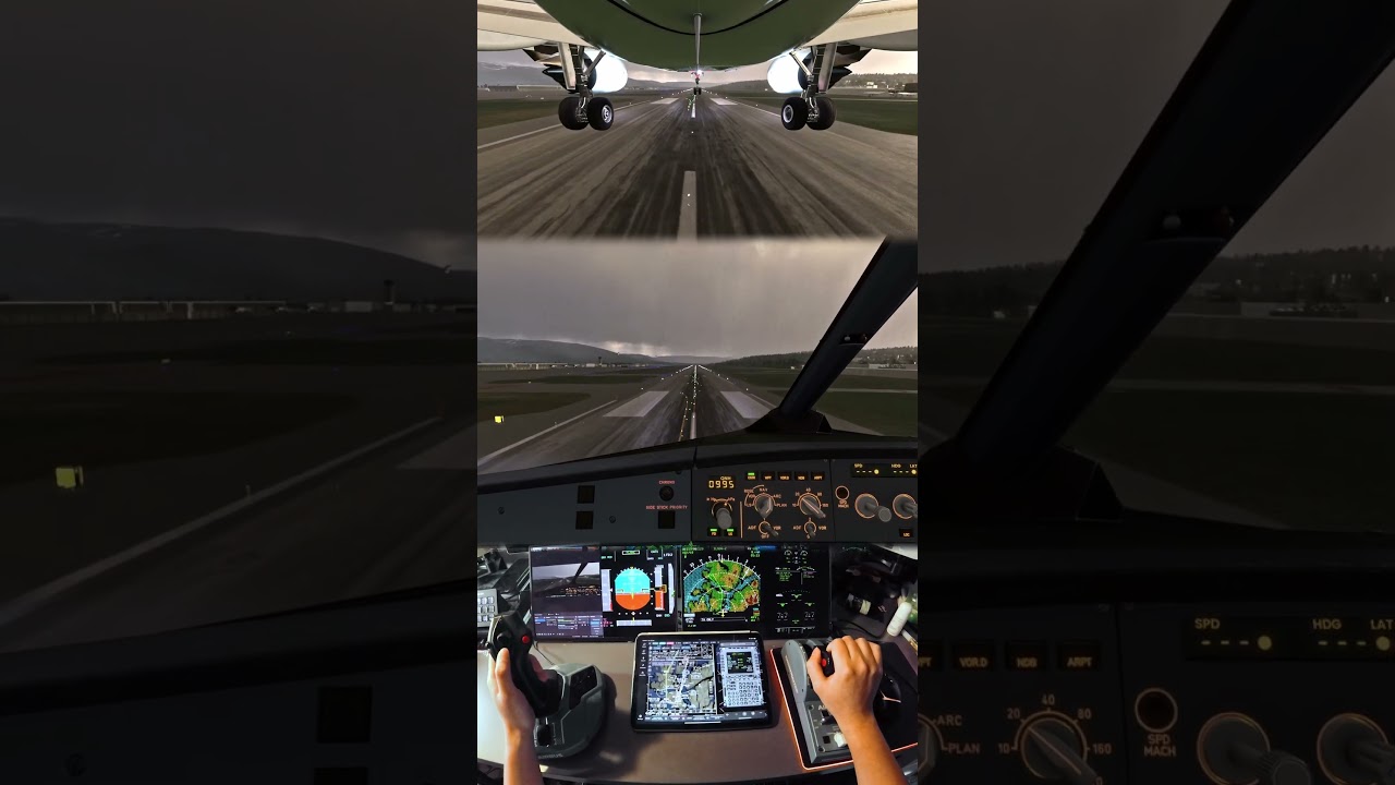 A320neo Smooth Rainy Landing at Arctic Norway Archipelago #msfs2020