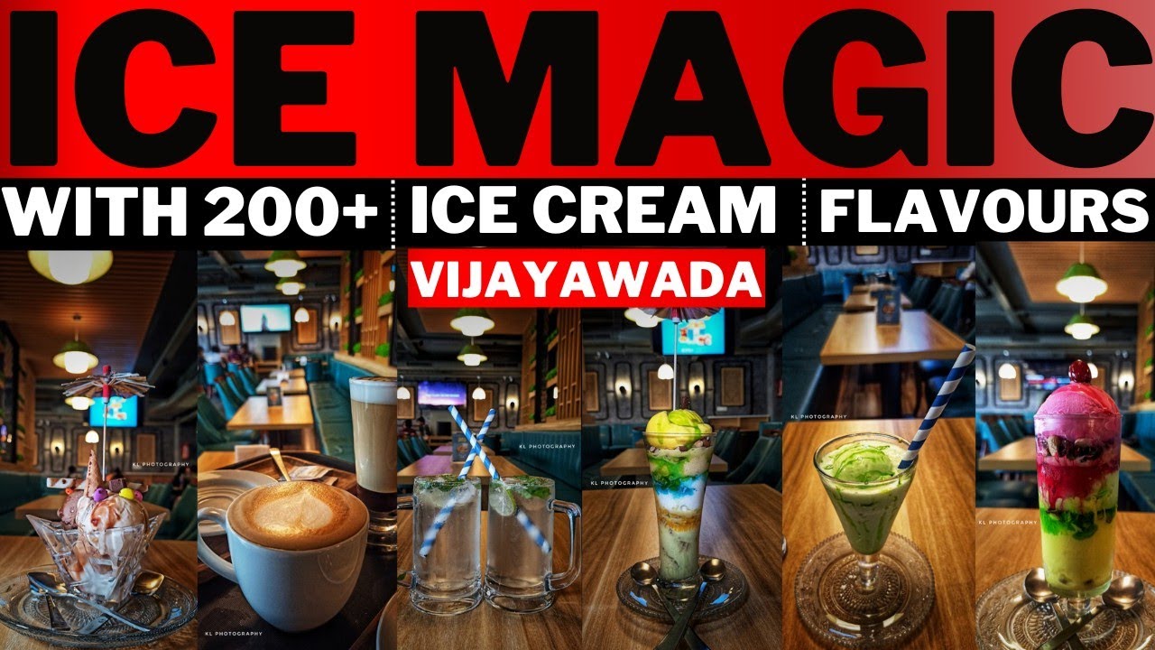 Cafe Ice magic vijayawada || 200+ unique flavours of ice creams || Vijayawada food vlogs