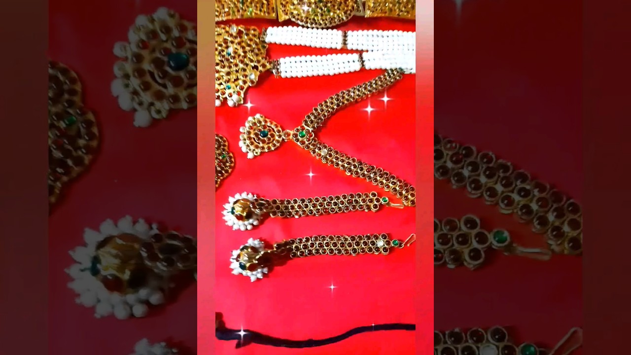 #Bharatanatyam Jewelry set#Indian classical dance jewellery#shortsfeed #youtubeshorts #shortvideo