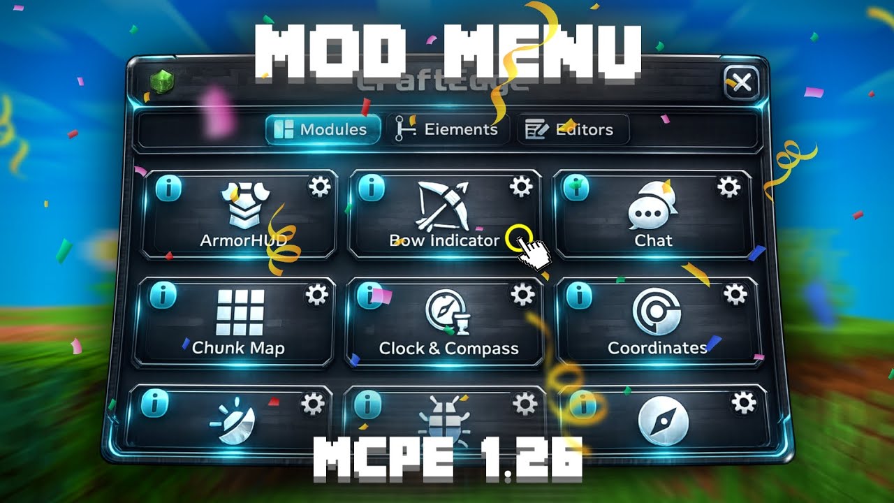 CraftEdge Client v2 For MCPE 1.26+ (MOD MENU)