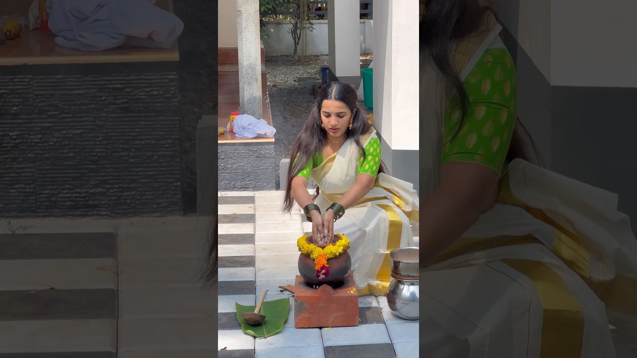 Aatukal Pongala 🙏🏻😇 | At Thejus eattans house | Devi Saranam | Malavika Krishnadas