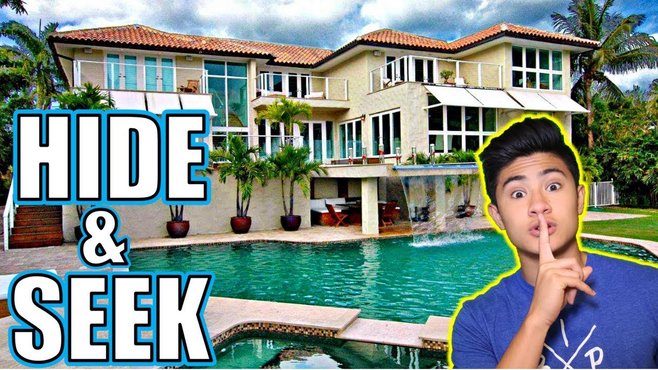 HIDE AND SEEK IN OUR NEW MANSION!
