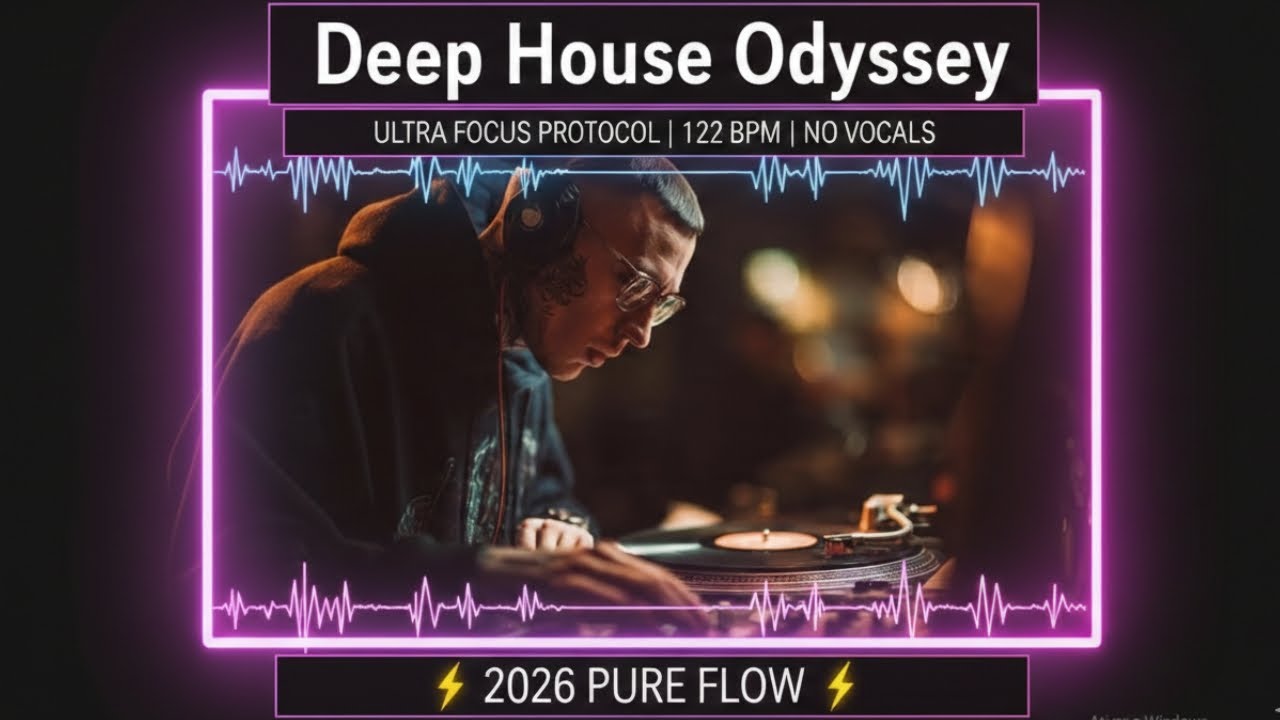 Deep House Odyssey Ultra Focus Protocol 122 BPM