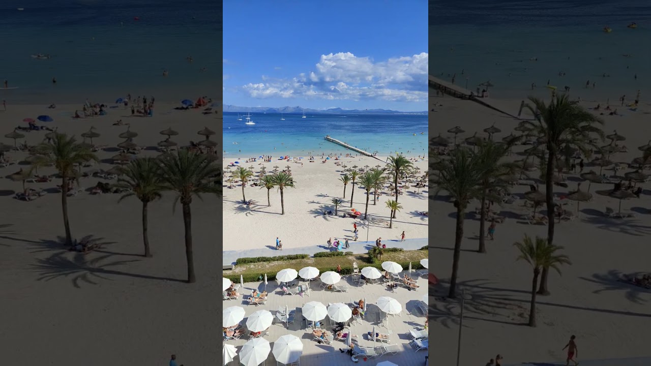 Mallorca Alcudia 🇪🇸 #spain #mallorca #alcudia #beach #beachlife #hotel #travel #sea #ocean #summer