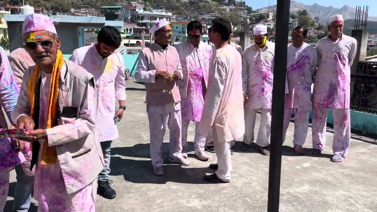 Khadi Holi Pahadi pithoragarh 2025  #fyp #viral #follow #loveforholi