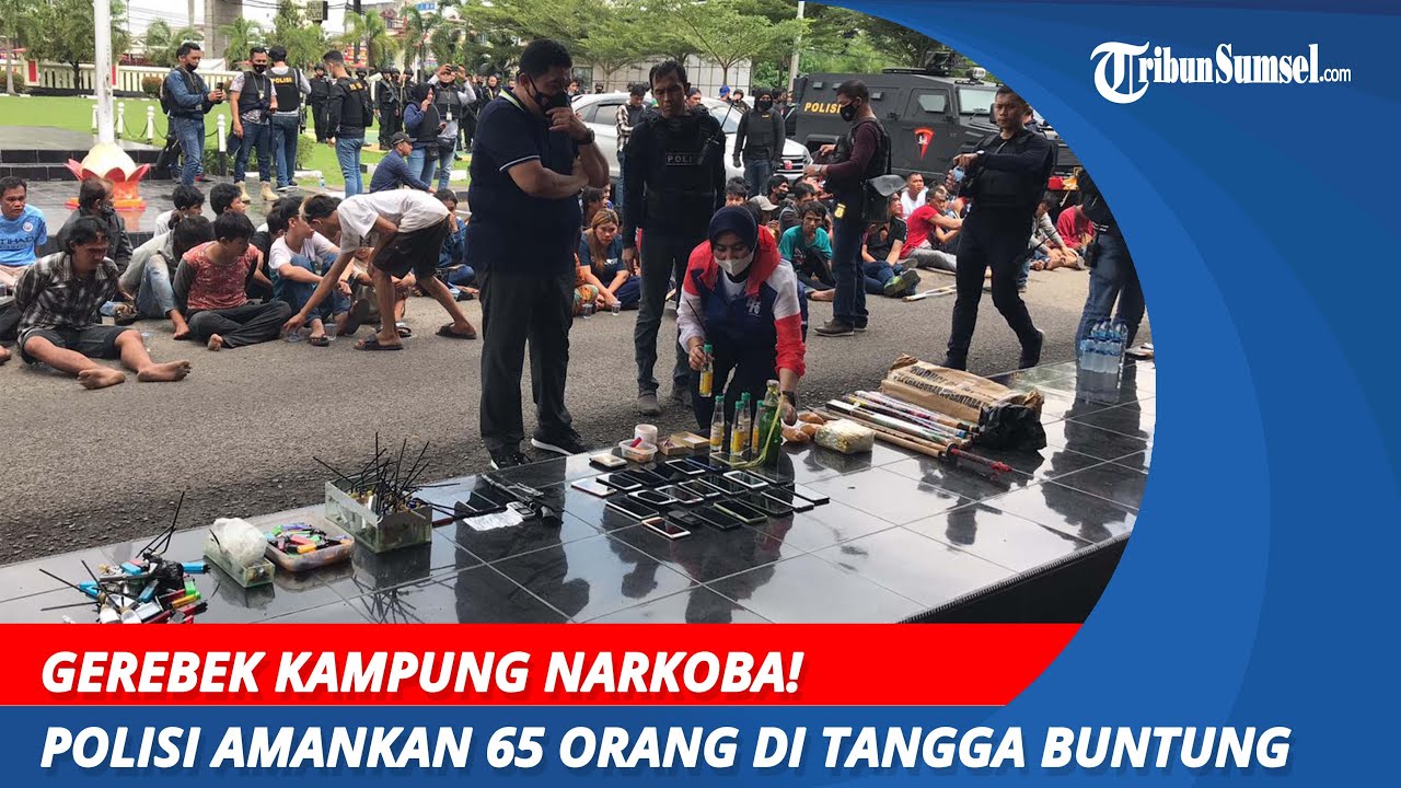 Gerebek Kampung Narkoba! Polisi Amankan 65 Orang di Tangga Buntung