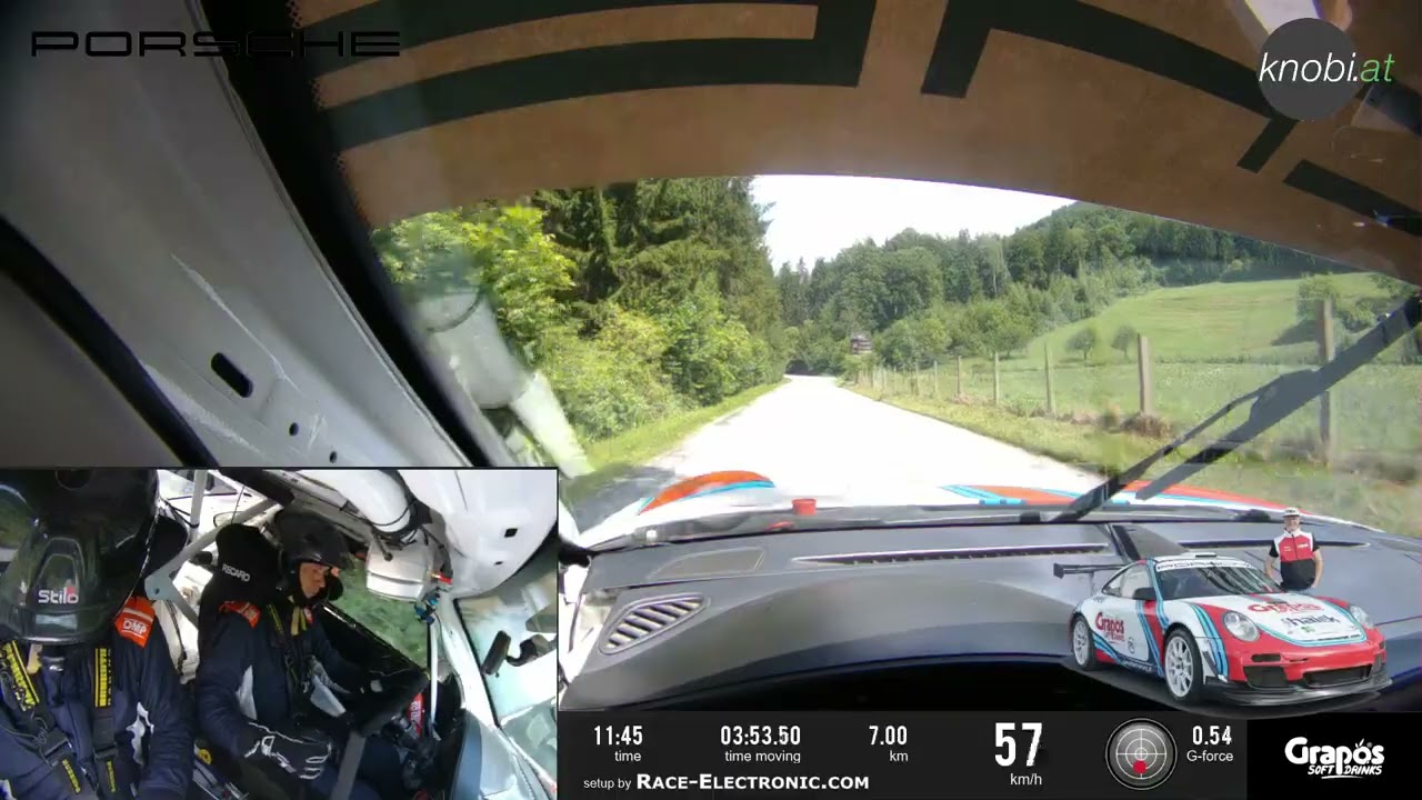 2024 Rallye Weiz, SP8 Tannhausen, Knobloch-Aigner, 6. Gesamtzeit im Porsche 911 RGT 997