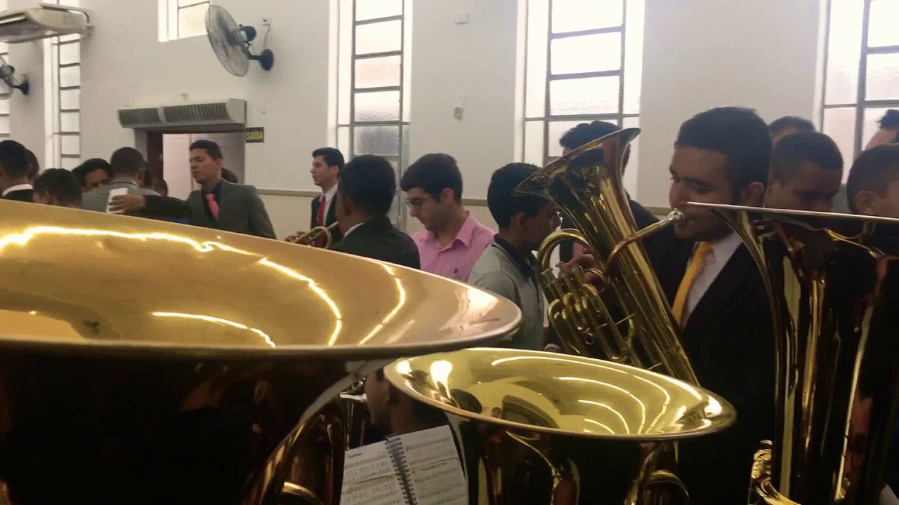 CCB - Tuba Weril J981 / Gravado na campana Hino 32 &ldquo; Eu me escondo em Ti, Senhor &ldquo;