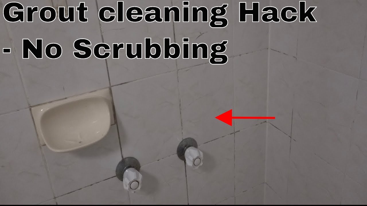 How to clean grout easy way - No scrubbing