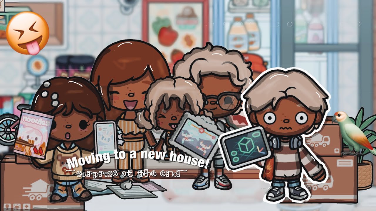 Moving to a new house 🏠|*with voice* | Ep 1| Toca boca world family|
