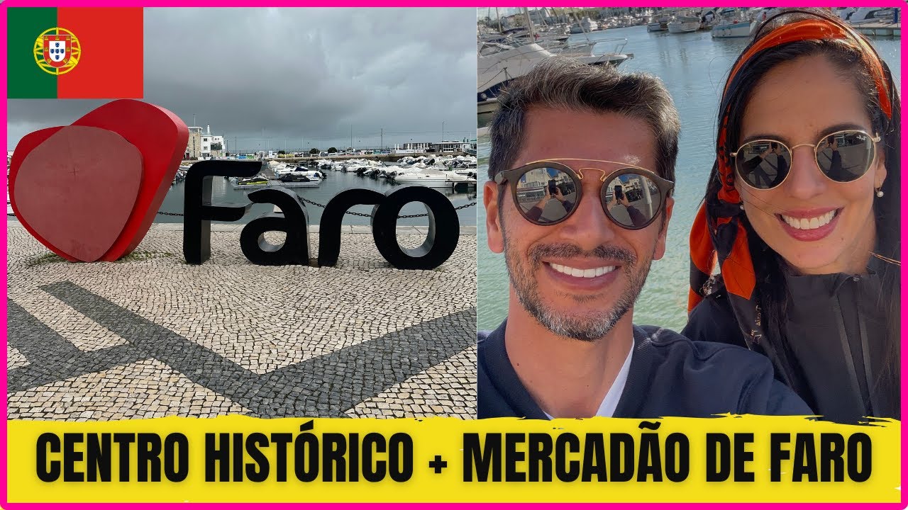 O que fazer em Faro Algarve Portugal🇵🇹 Centro Histórico + Mercadão de Faro 🏛️🍊