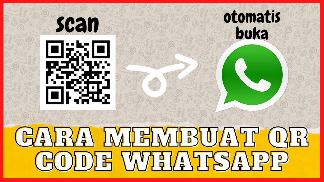 Cara Membuat Barcode / QR Code WhatsApp Sendiri Menuju Chat Langsung