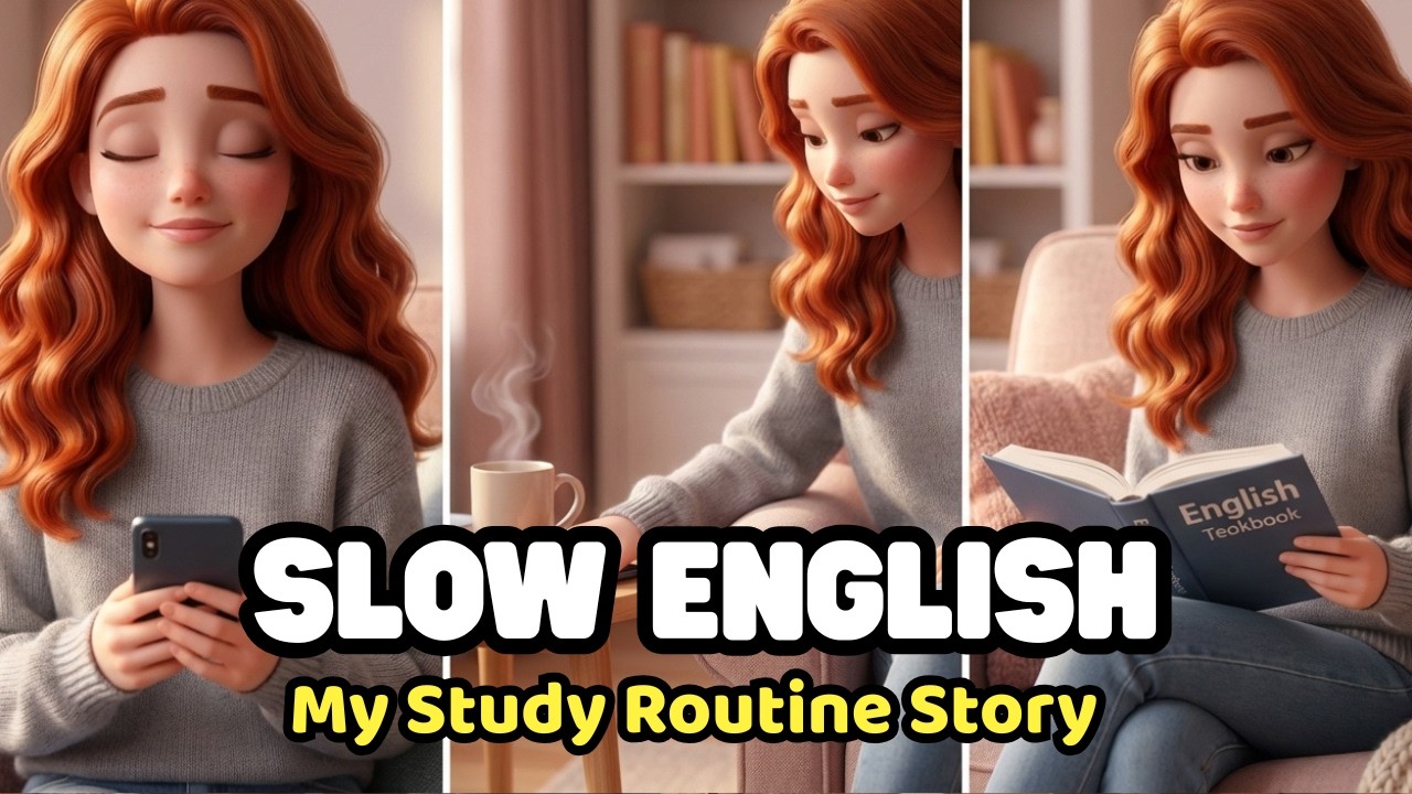 Talk About Your Study Routine | Slow English Story for Beginners (A2)