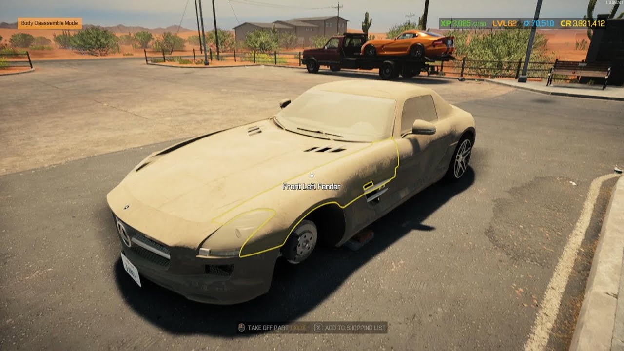 2010 Mercedes Benz SLS AMG tuned restoration ASMR with music