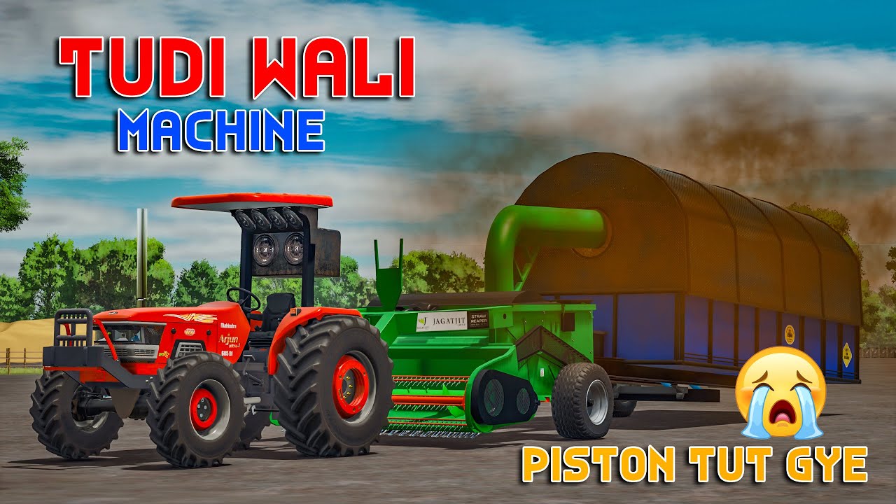Straw Reaper🚜 Vs Arjun605 😨Crocodile Piston Tut Gye| New Tralli | FS25 | Spanker Farming