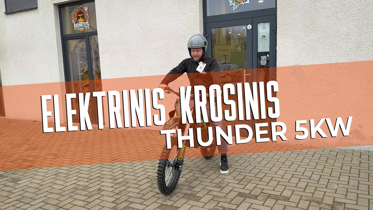 Elektrinis krosinis Thunder 5kw 72v 😱 www.mankius.lt 🙈